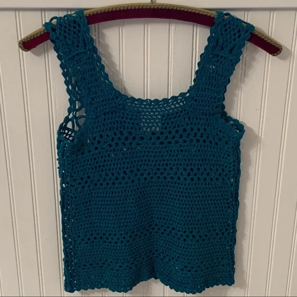 Vintage Crocheted Boho Vest or Tank Top - Picture 6 of 7
